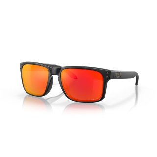 Oakley Sonnenbrille Holbrook (Glasfarbe: Prizm ruby) schwarz matt - 1 Brille